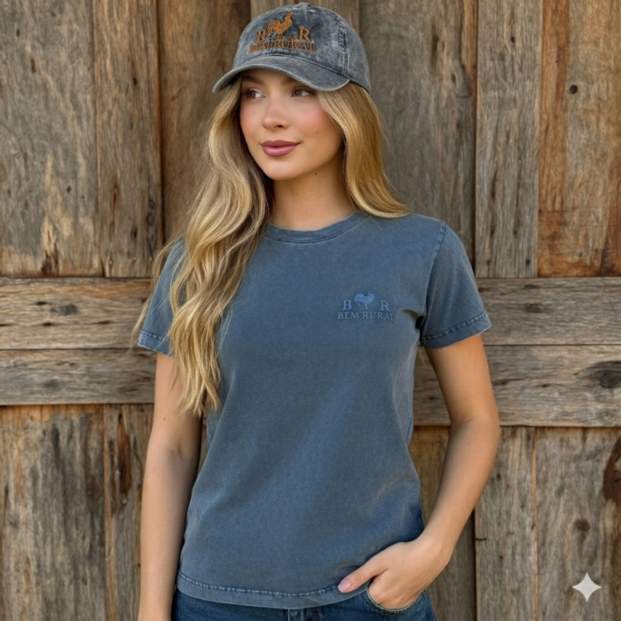 Boné Grafite Estonado