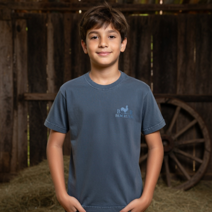 Camiseta Infantil Azul Marinho