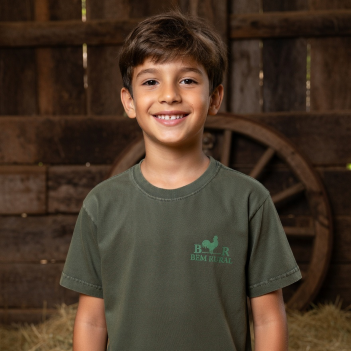 Camiseta Infantil Verde