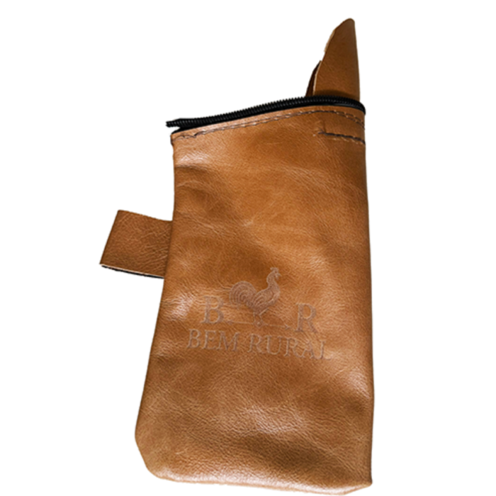 Porta Erva Couro Legítimo Caramelo